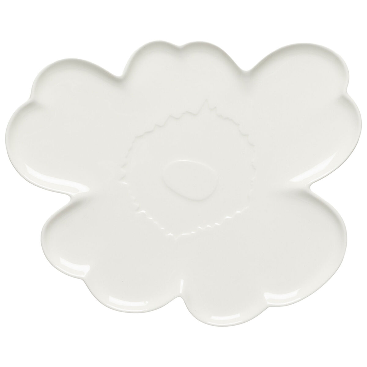 Unikko Shape lautanen/tarjoiluvati 32 cm, valkoinen