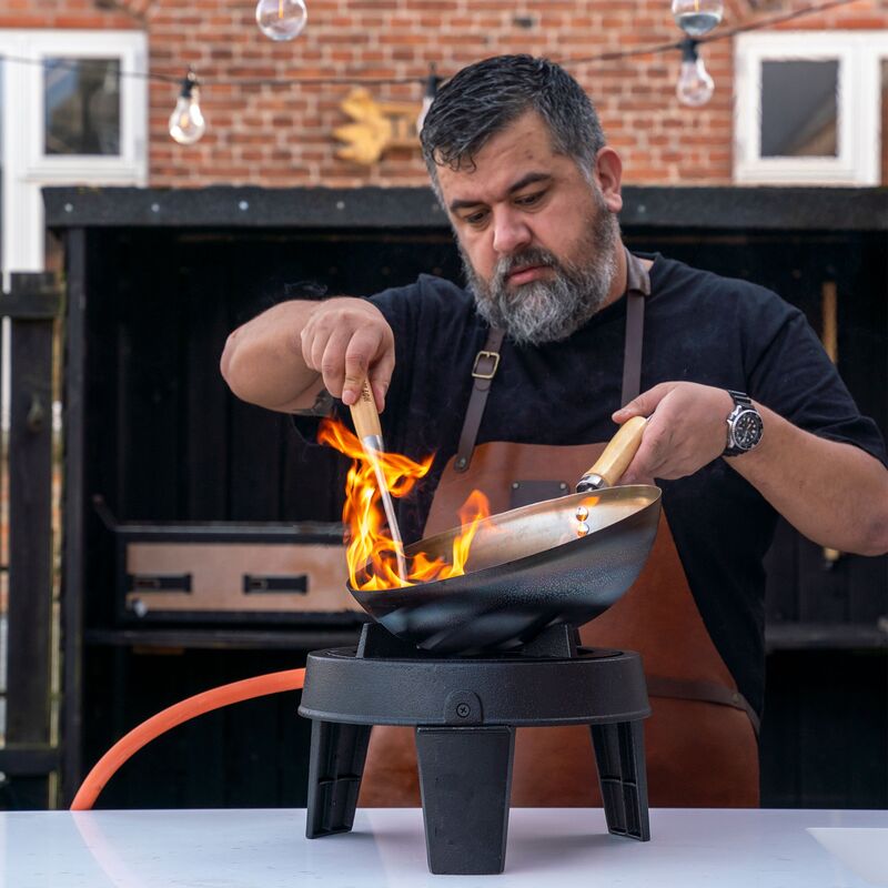 Gasolbrännarset med wokpanna 12 kW