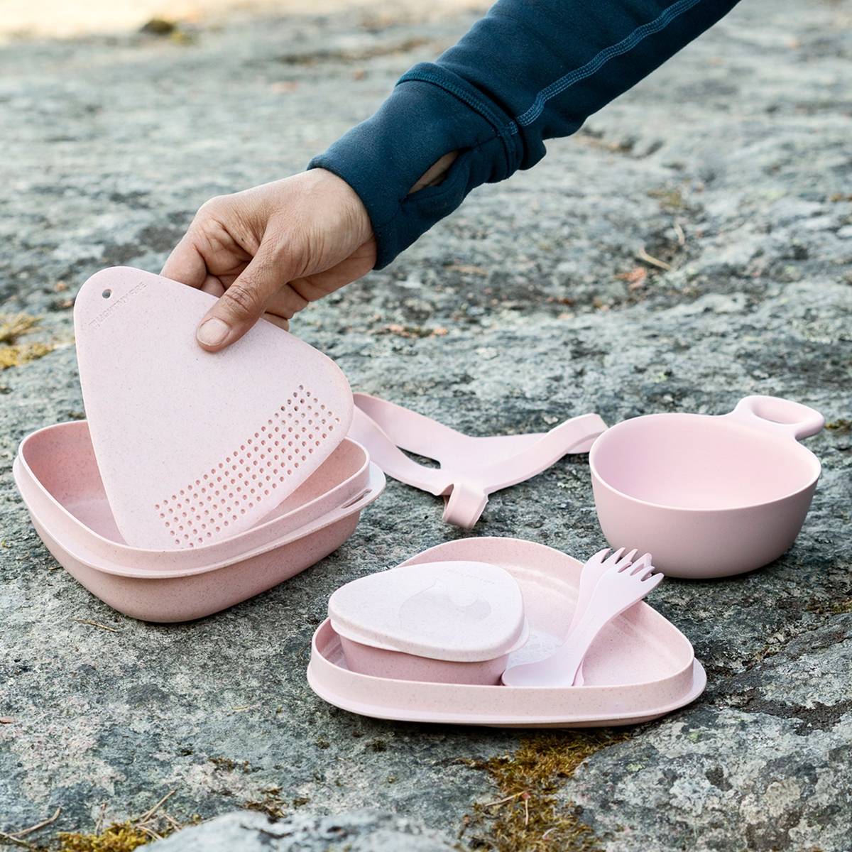 Outdoor MealKit matlåda, dustypink