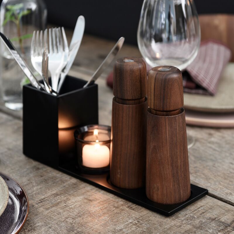 Stockholm salt- eller pepparkvarn, 17 cm, valnöt