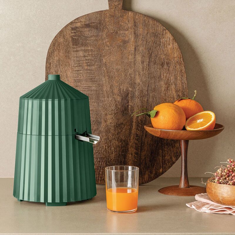 Plissé elektrisk citruspress, grön