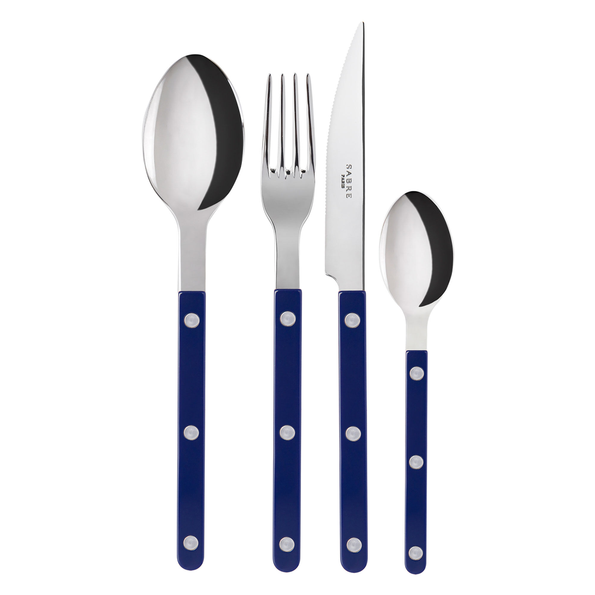 Sabre Bistrot Solid Bestiksæt 4 dele, marineblå