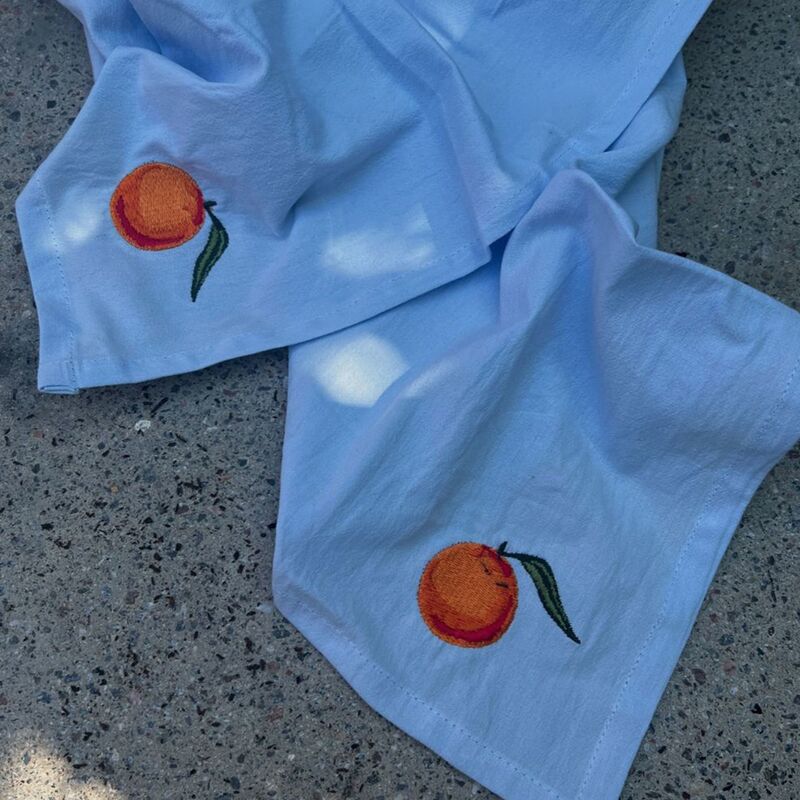 Appelsinservietter 40x40 cm 4-pakning