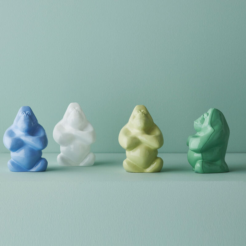 Gabba Gabba Hey glaslykta 12 cm, grön