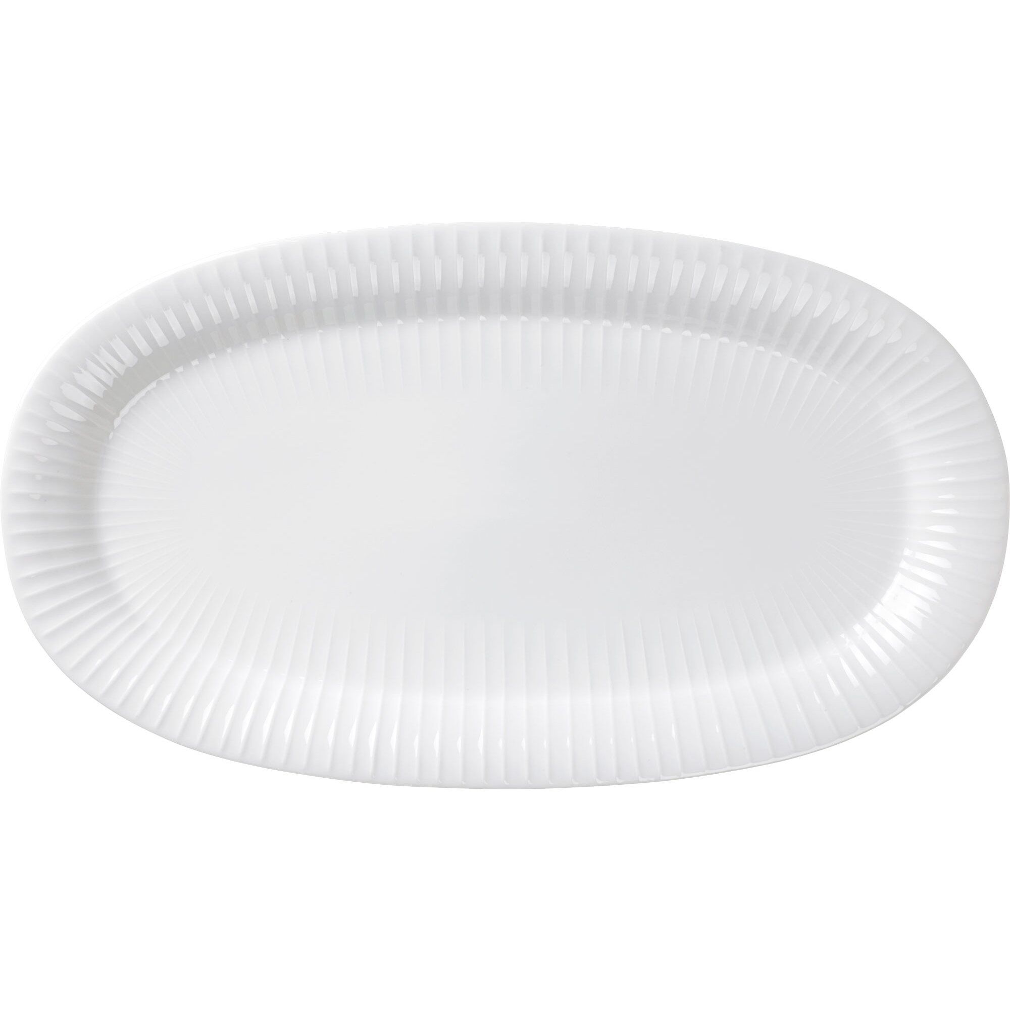 Alternativ bild 1 för Kähler Hammershøi oval serveringsfat vit, 40 x 22,5 cm