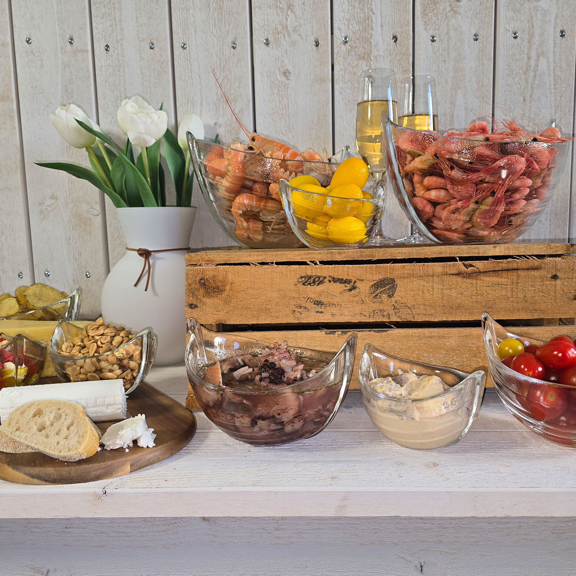 Alternativ bild 1 för Nybro Crystal - Bohus Skål sillskuta 16 cm