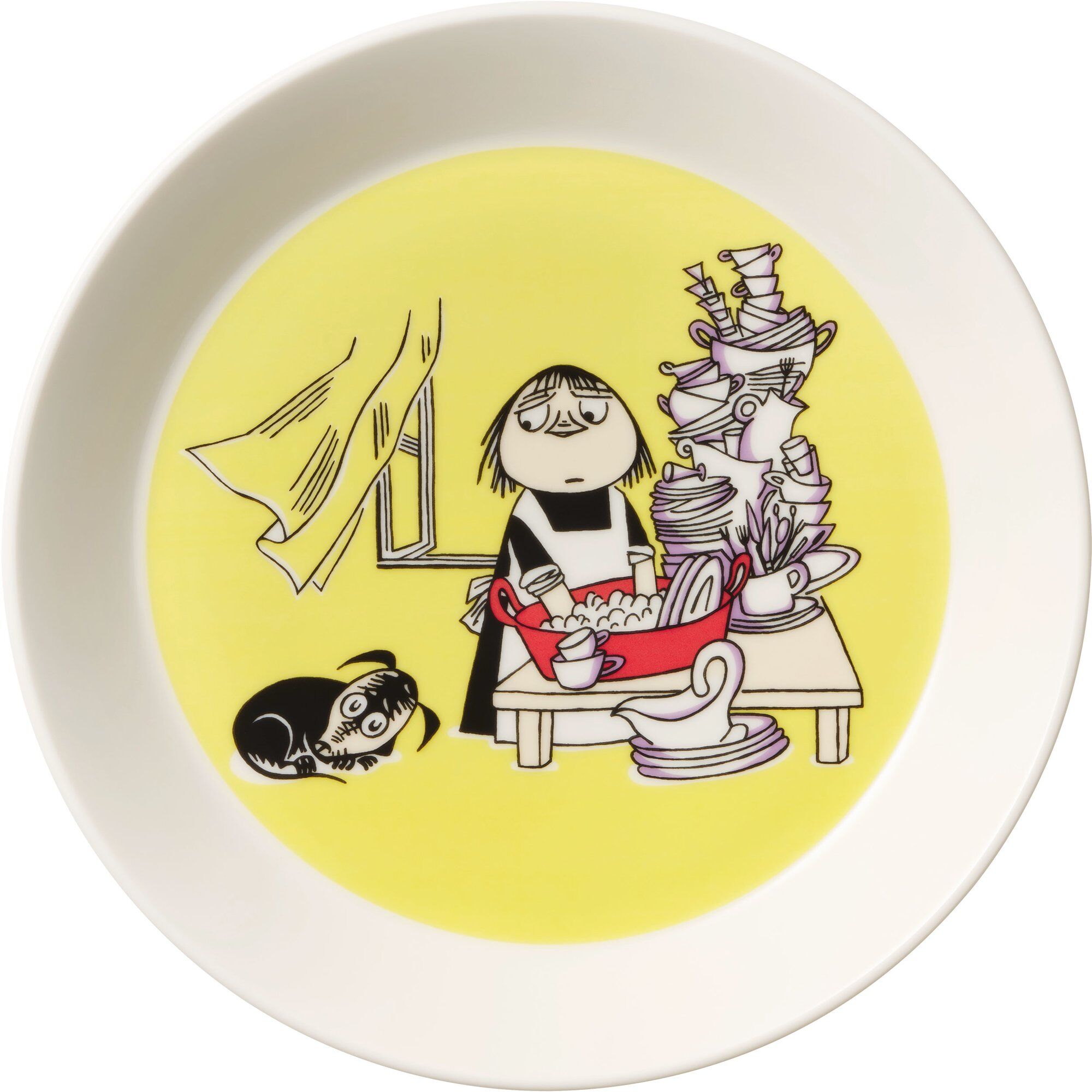 Moomin Arabia Misabel gul mummitallerken gul