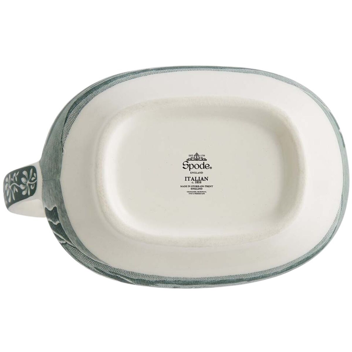 Heritage Green Italian melkekanne 22 cl, grønn/hvit