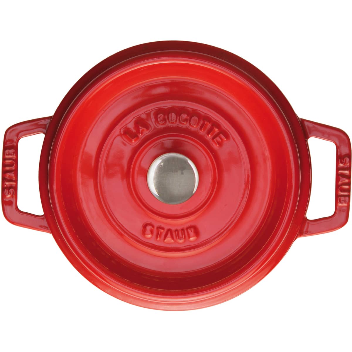 Pyöreä La Cocotte, 20 cm 2,2 litraa, punainen