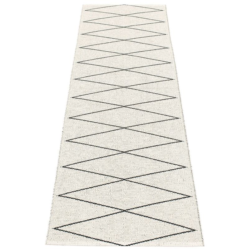 Gulvteppe Max, 70 x 240 cm, black/vanilla