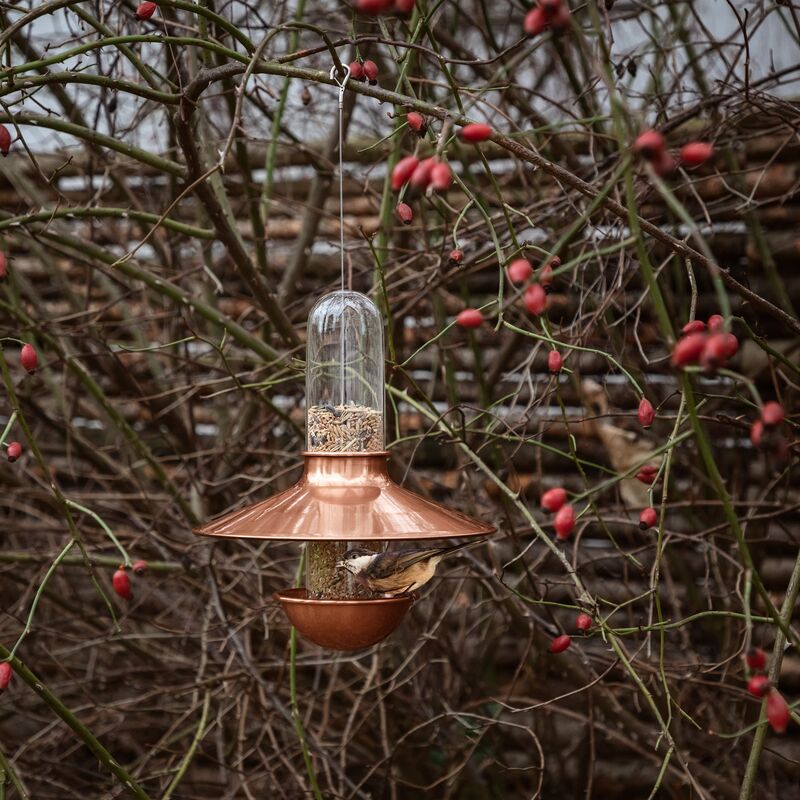 De Luxe fuglefoderautomat, kobber