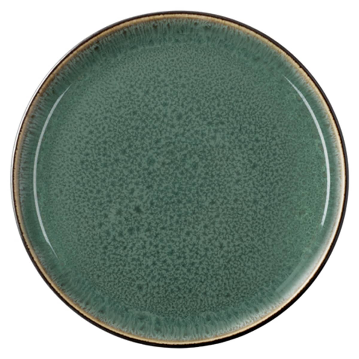Gastro Tallerken Ø17 cm, blank grøn/sort