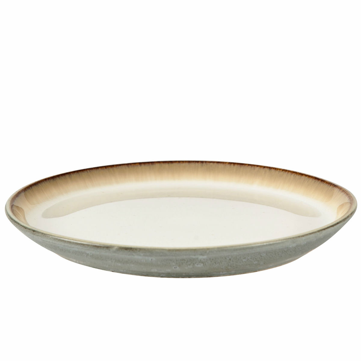 Gastro Tallerken Ø17 cm, blank flødehvid/grå
