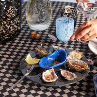 Oyster tarjoilulautanen 27 cm, harmaa