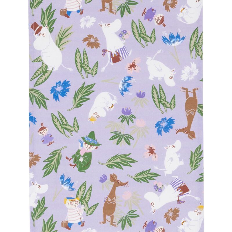 Muumi kaitaliina 140 x 40 cm, violetti