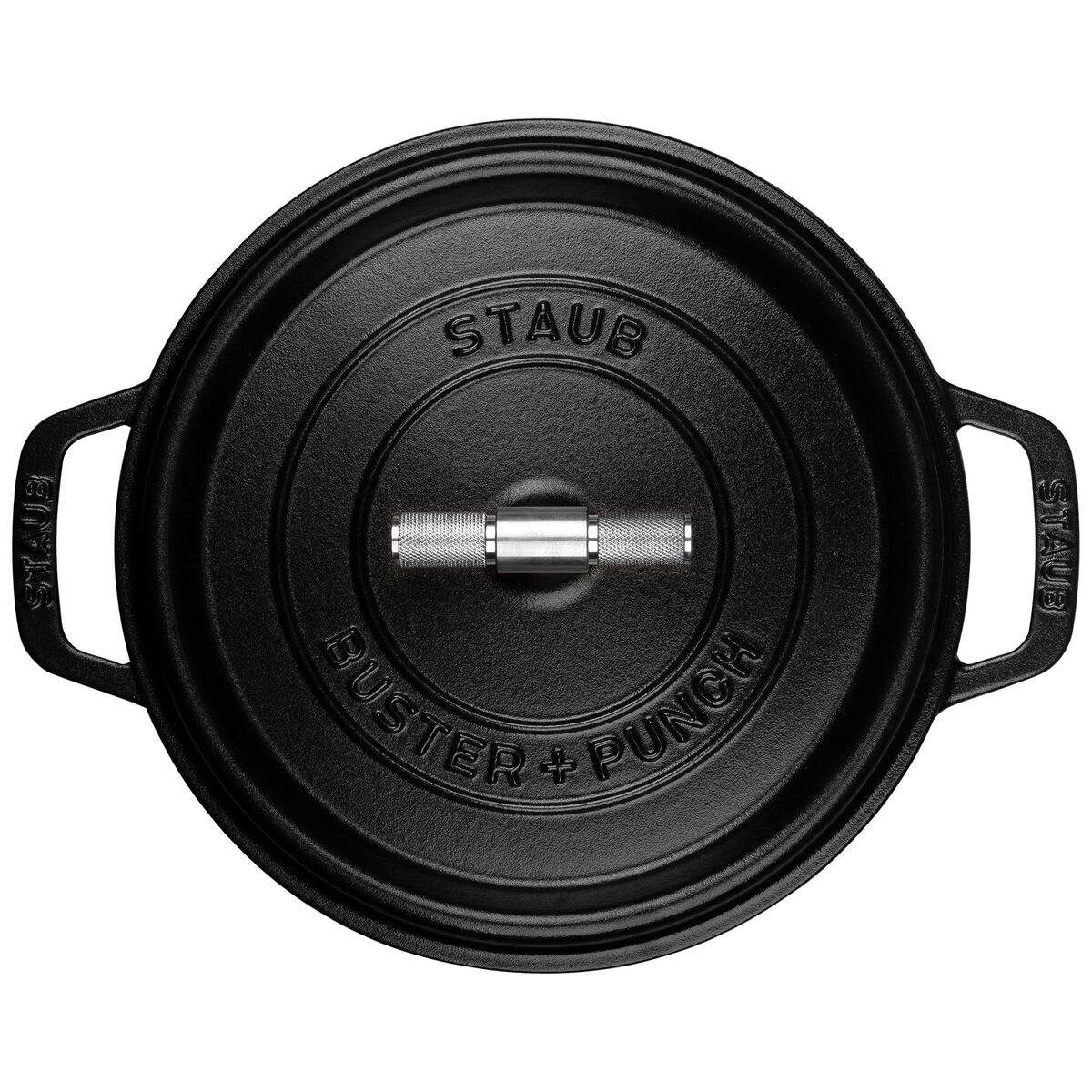 Buster+Punch rund gryte 24 cm, stålknott