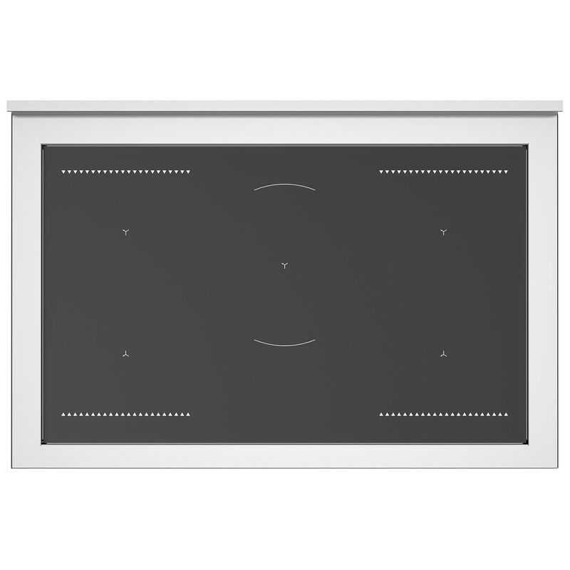 Heritage induksjonstopp med enkel ovn 5 soner 90 cm, rustfritt stål