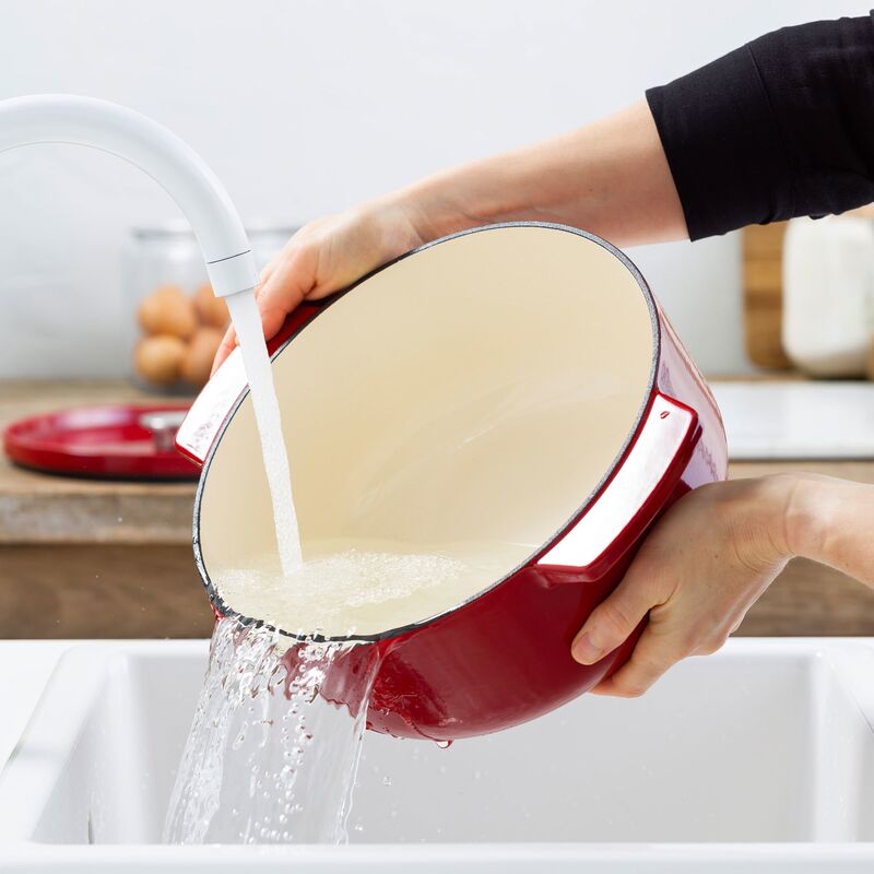 Støpejernsgryte 26 cm/5,2 liter, empire red