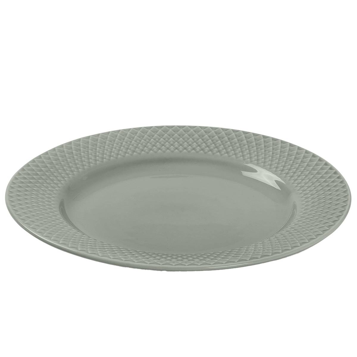 Rhombe Earth lunchtallrik 21 cm, moss