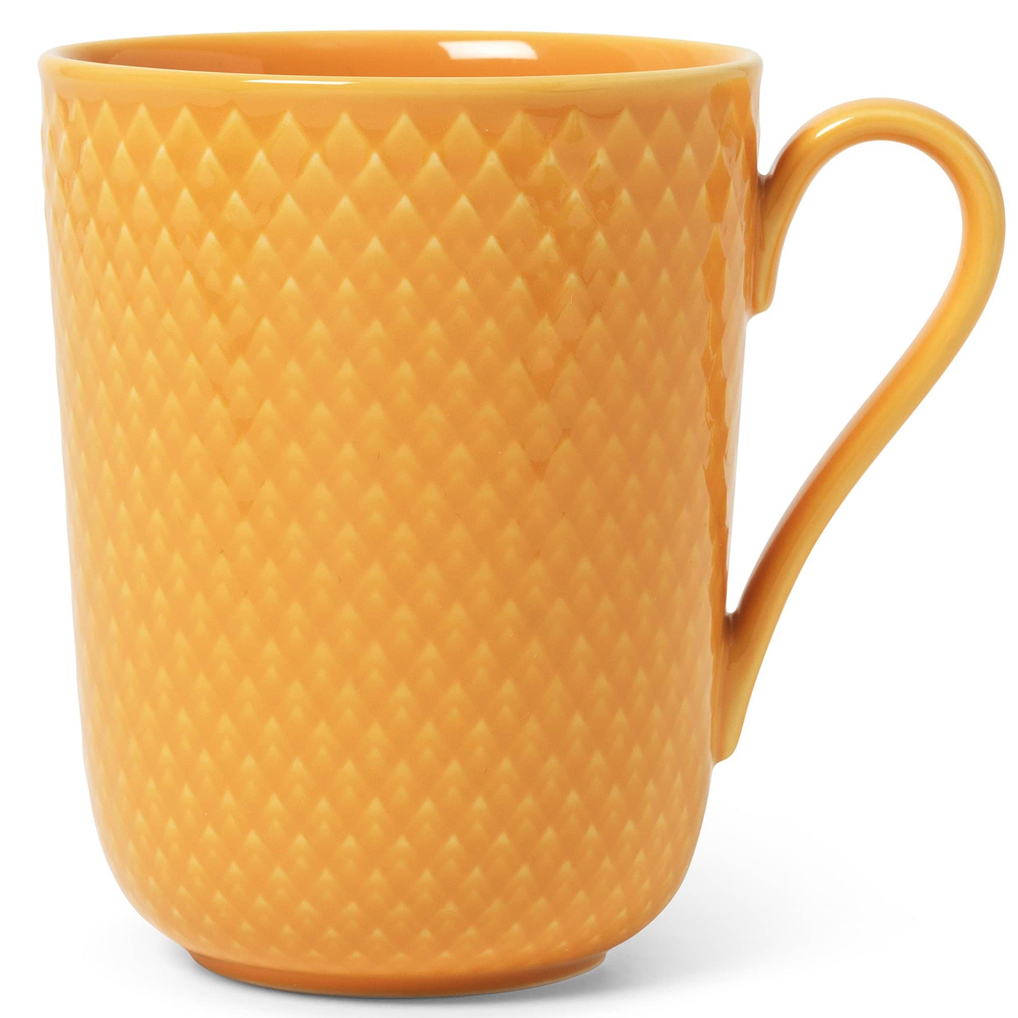 Produktfoto för Lyngby Porcelæn Rhombe Color mugg med handtag 33 cl, gul