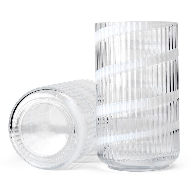 Swirl vase 25 cm, hvid