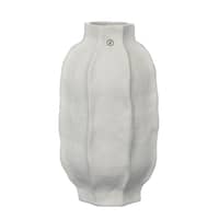 Vas i stengods 22 cm, naturvit