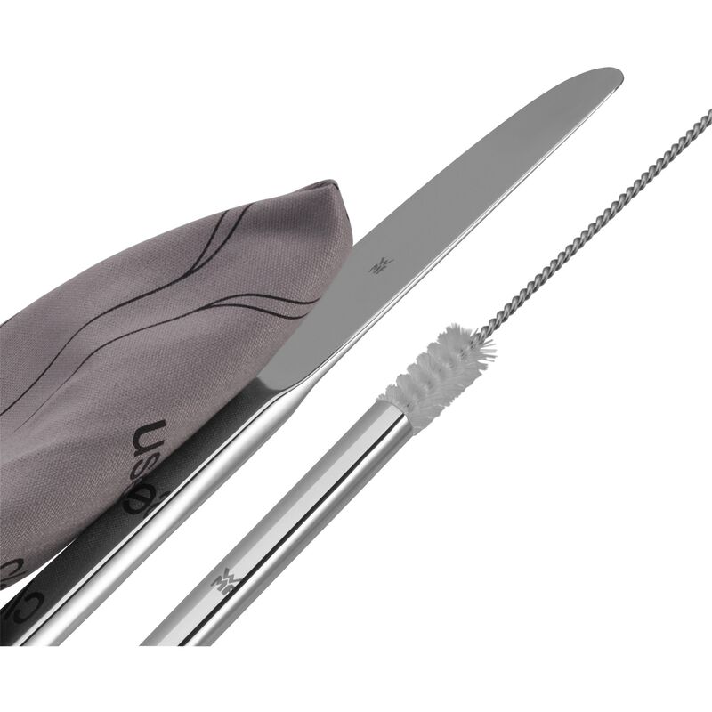 My2Go picnicsæt, 8 dele, poleret stål