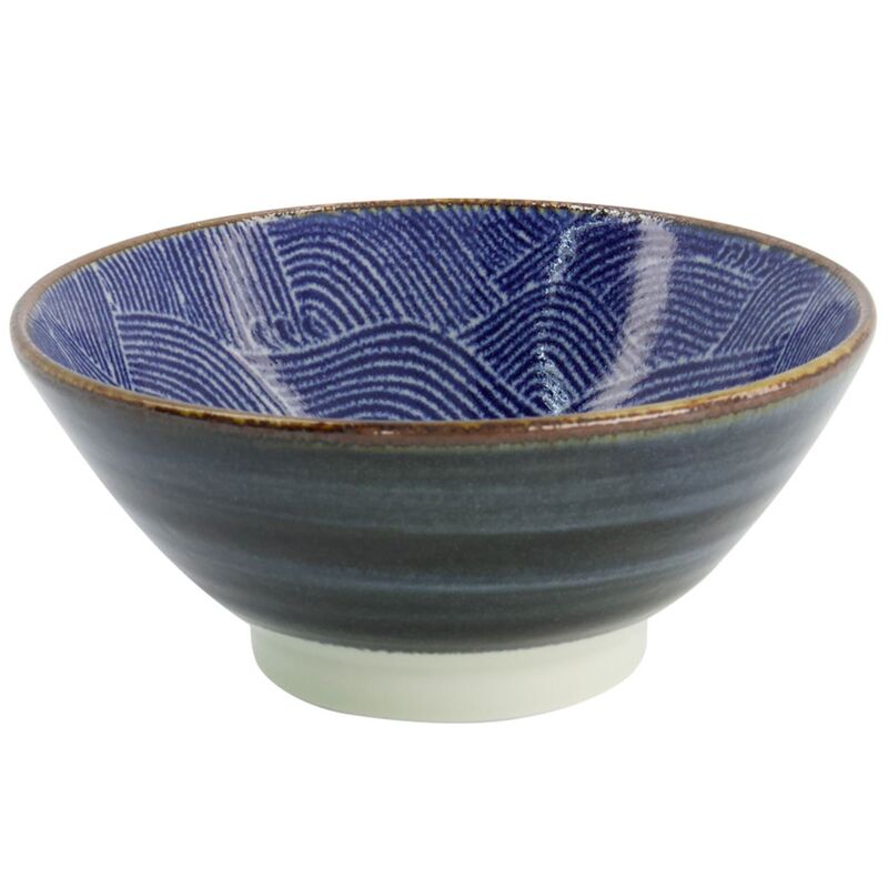 Seigaiha Blue skål 750 ml