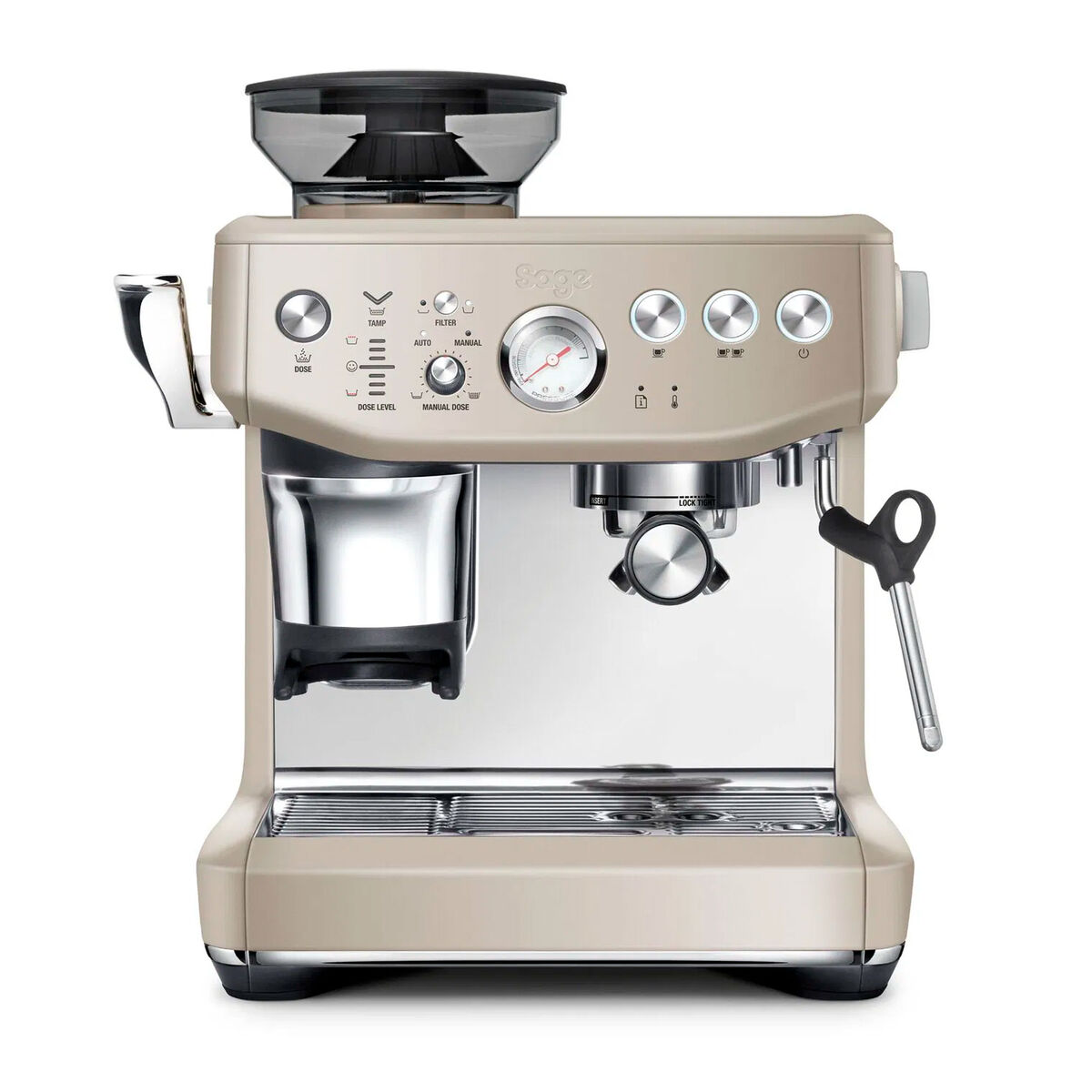 SES876ALM Barista Express™ Impress espressomaskin, almond nougat