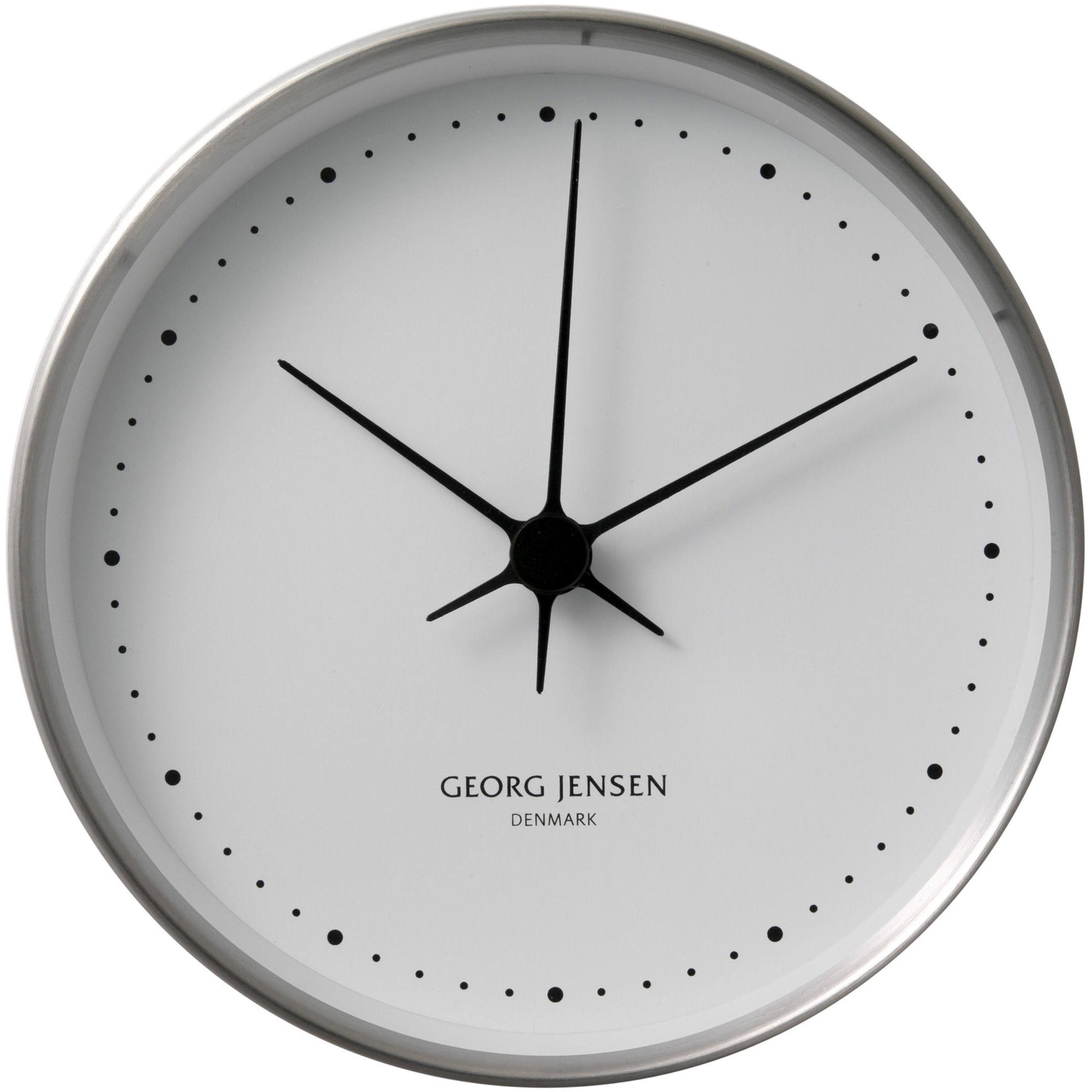 Henning Koppel Väggur Stål/Vit 22 cm