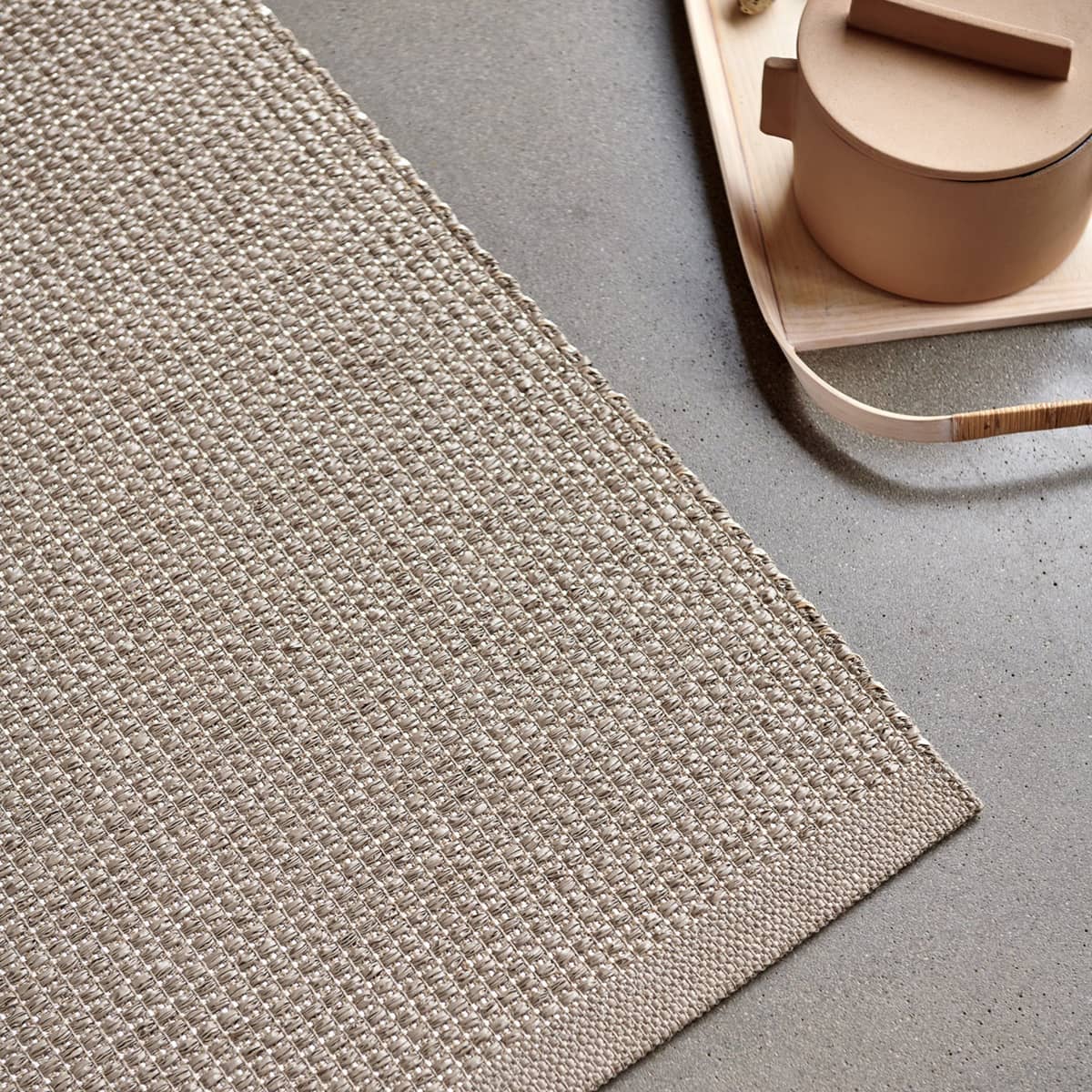 Emm Matte 120x70 cm, potato/beige