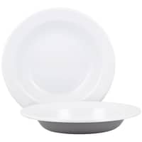 Dyb tallerken 22 cm. 4 stk. Grå