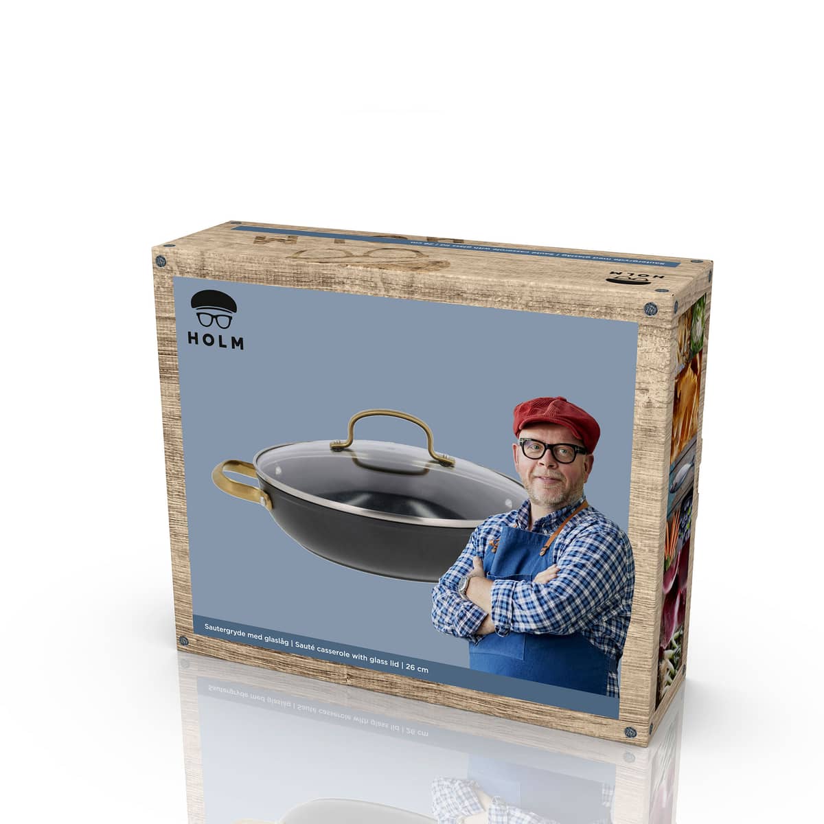 Holm Brasserie sautérgryde 2,6 liter, sort