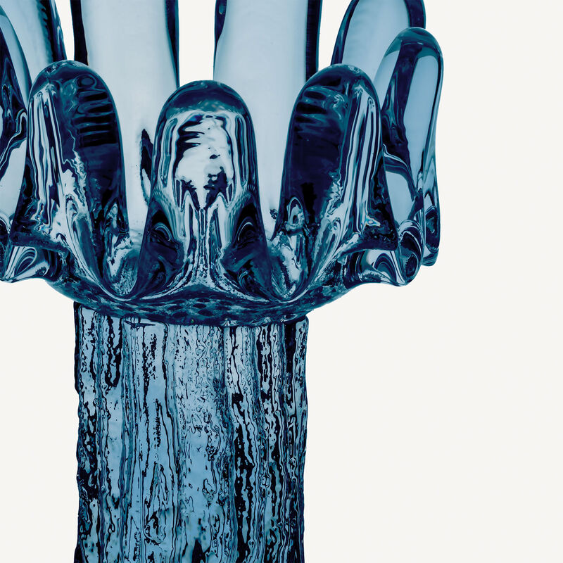 Kosta Boda Sunflower kynttilälyhty 180 mm, kierrätetty lasi