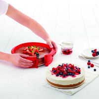 Springform med fat 23 cm, rød