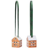 Kähler Gingerbread joulukoriste 2 kpl 5 cm, ruskea