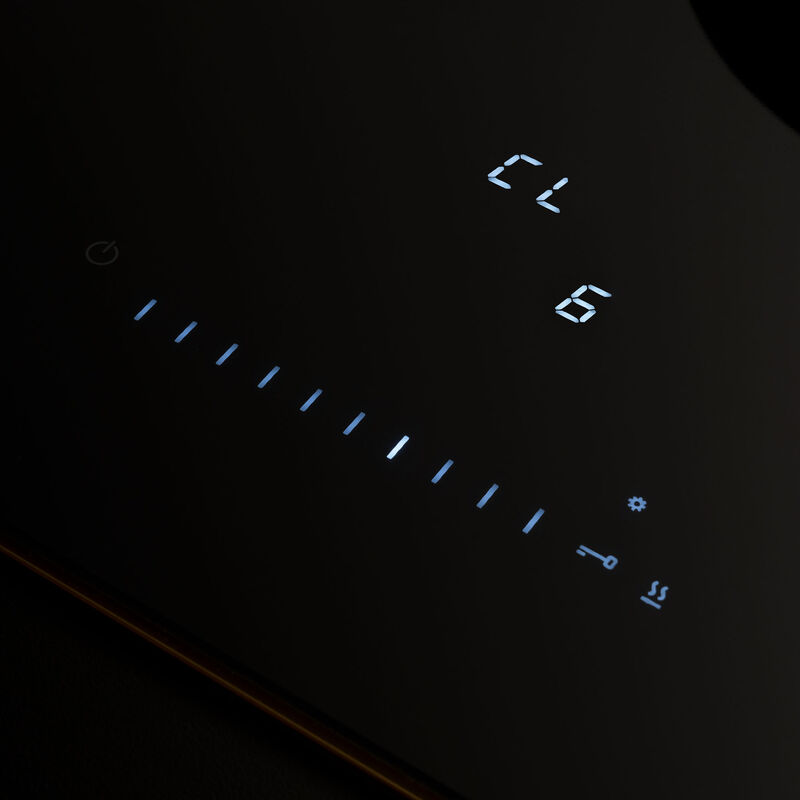 P905I1M30GP Premium induktionskogeplade 90 cm med guldramme, 5 zoner