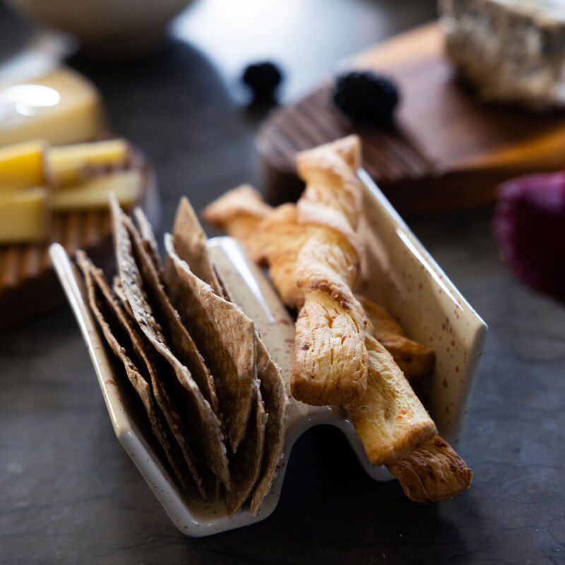 Ditte tacoholder 2 stk, beige/bordeaux