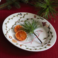Hammershøi Christmas Ovalt Bordsfat 22,5x28,5 cm