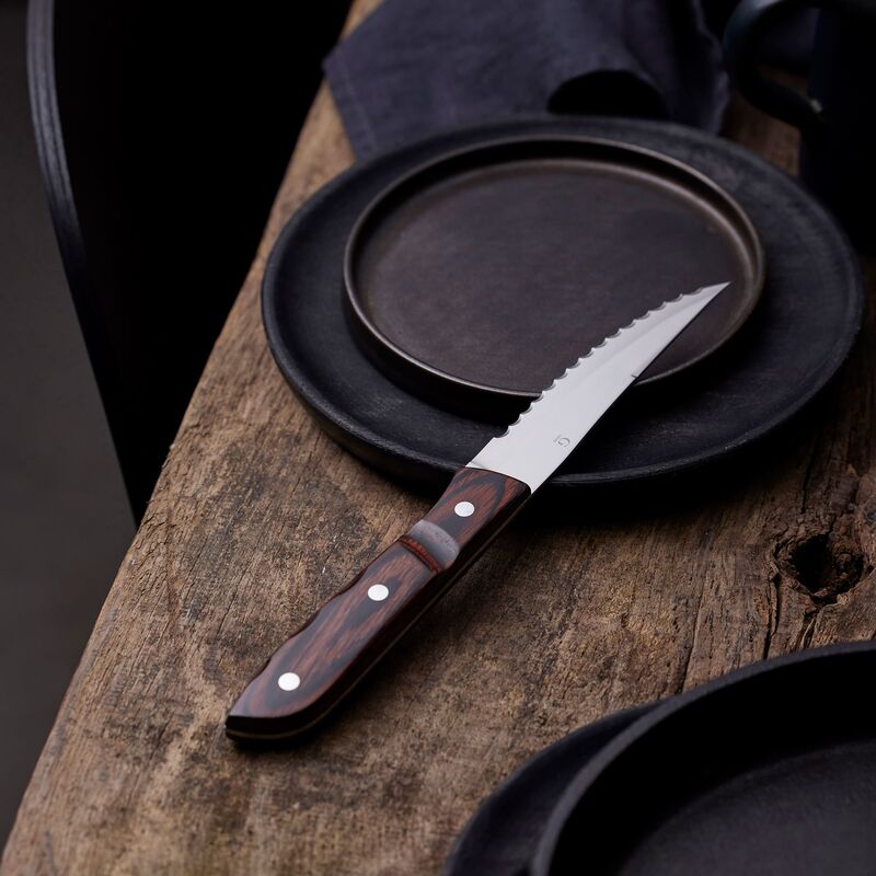 Old Farmer Classic steakkniv XL 4 dele, træ/stål