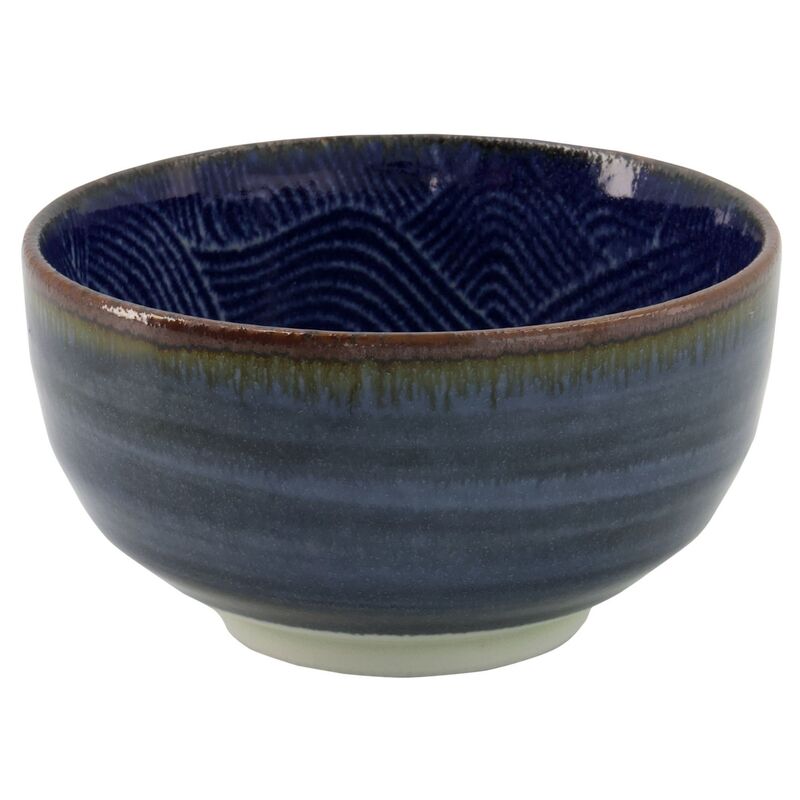 Seigaiha Blue skål 13 cm