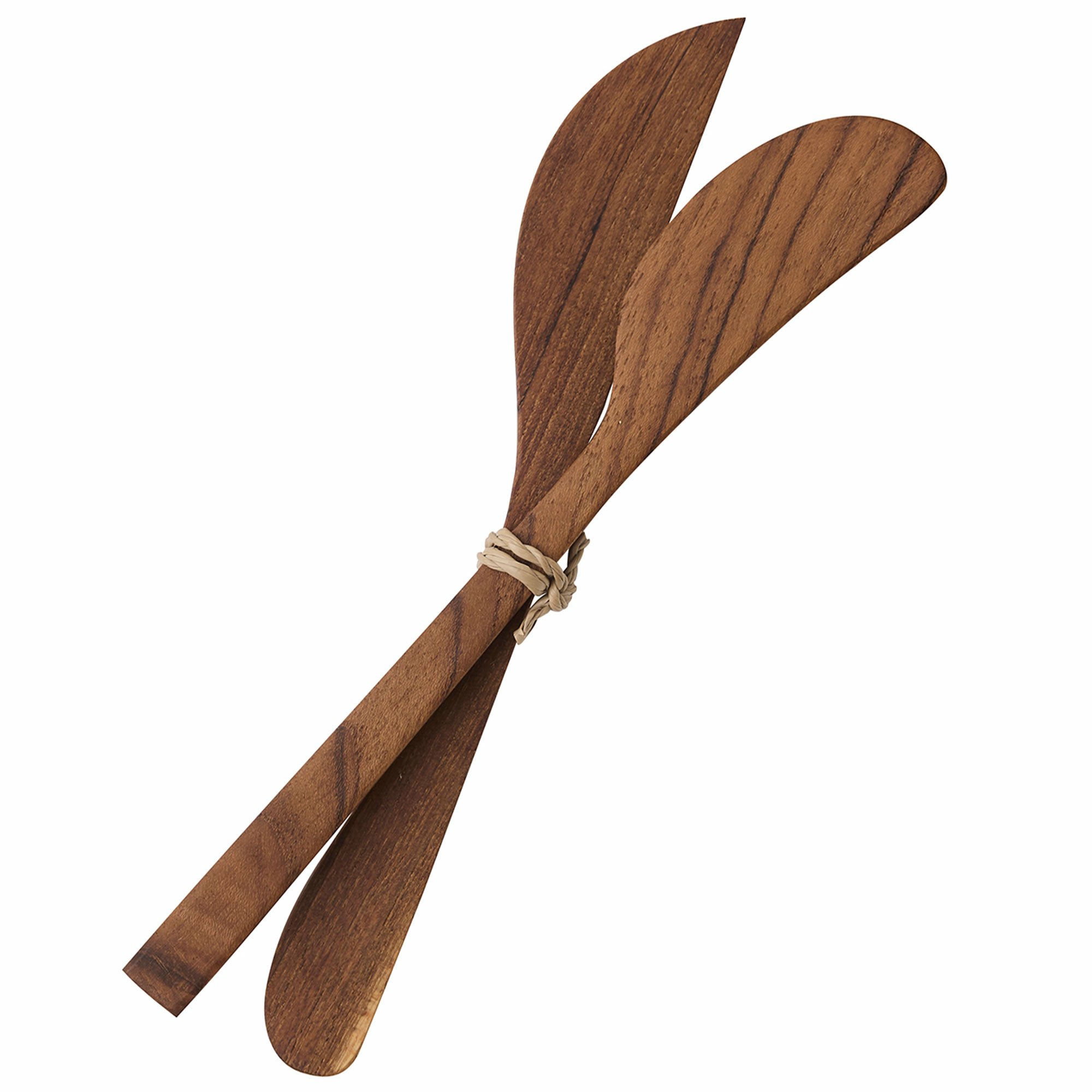 Tell Me More Smørknive i teak, 2-pak