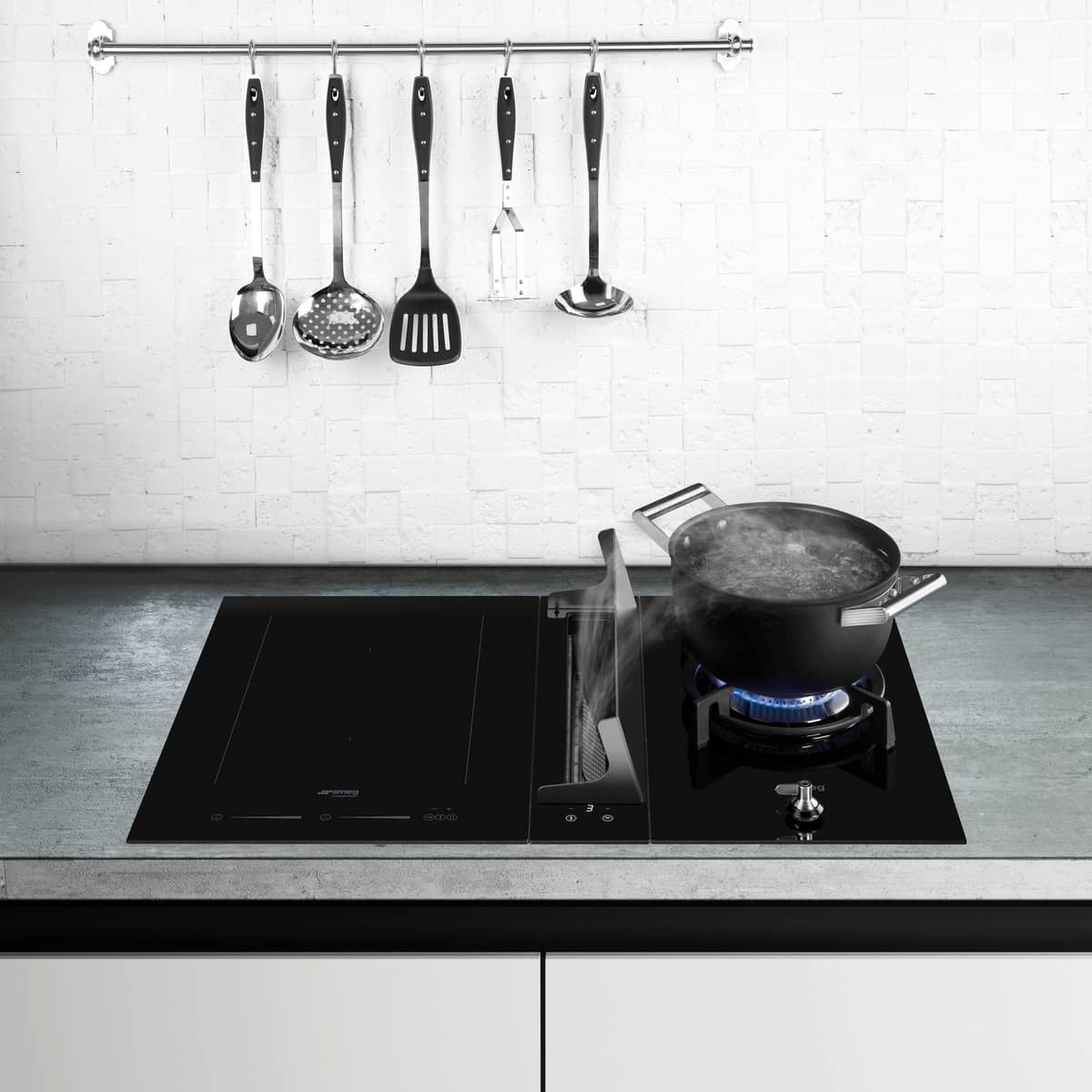 PV331CN inbyggnadshäll, 30 cm, svart