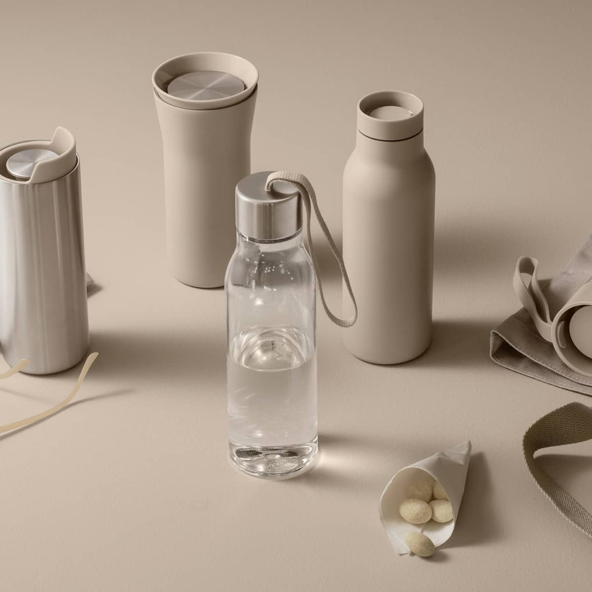 Dricksflaska 0,5 liter, pearl beige