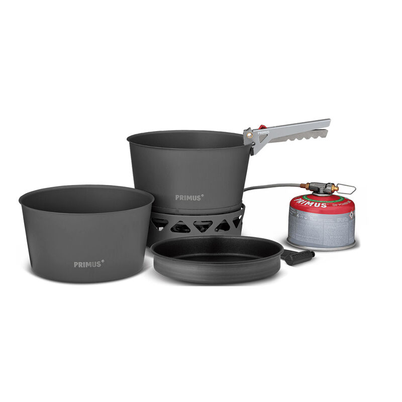PrimeTech Stove Set stormkök 2 st kastruller 2,3 liter + stekpanna