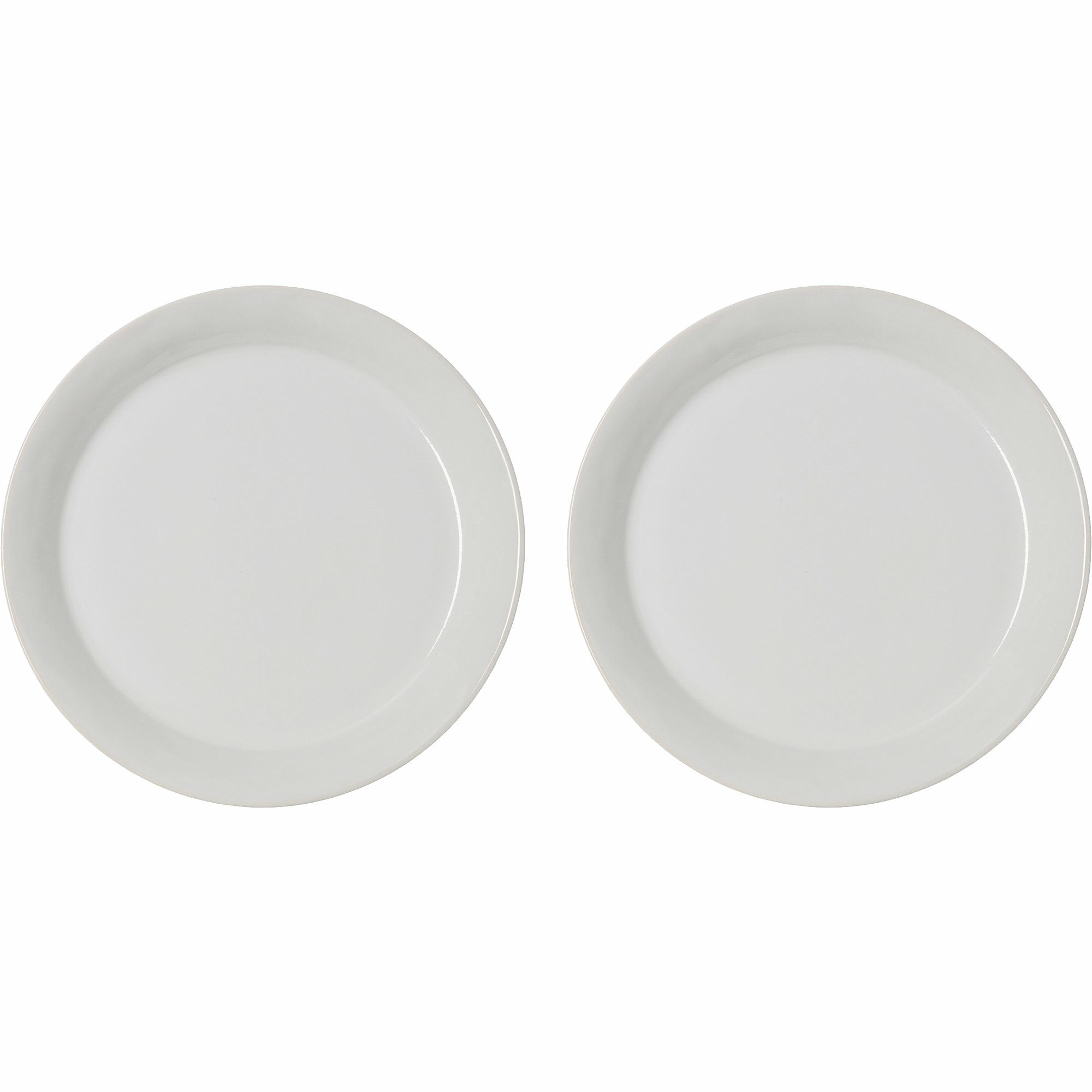 Daga mattallrik, 25 cm, 2-pack, vit