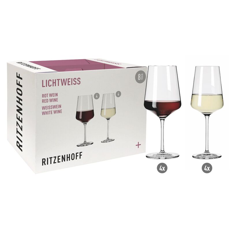 Lichtweiss rödvins-/vitvinsglas, 8-pack