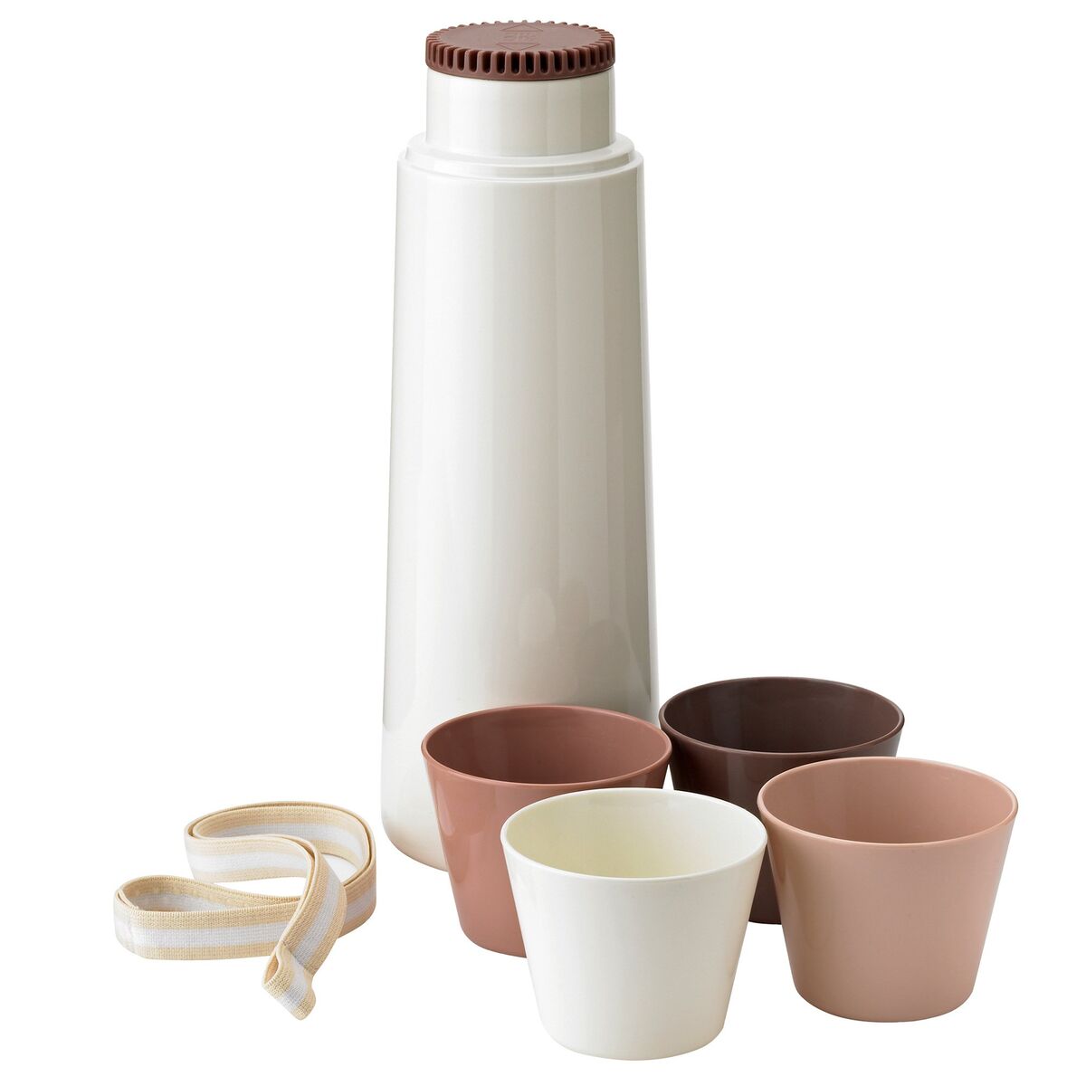 Picnic termos med 4 kopper, 1 liter