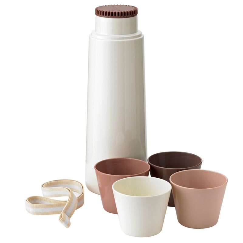 Picnic termos med 4 kopper, 1 liter