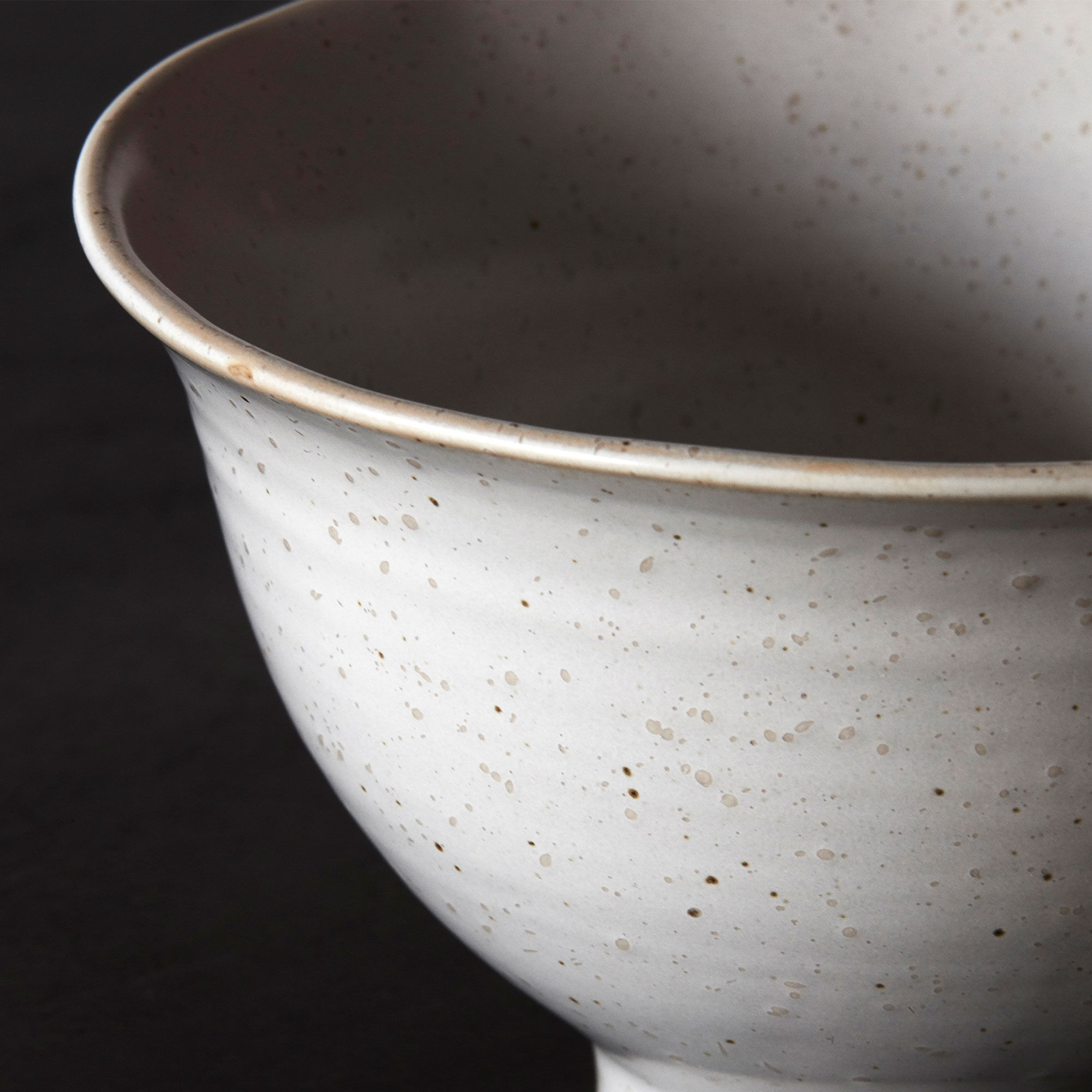 Pion skål, grå/vit